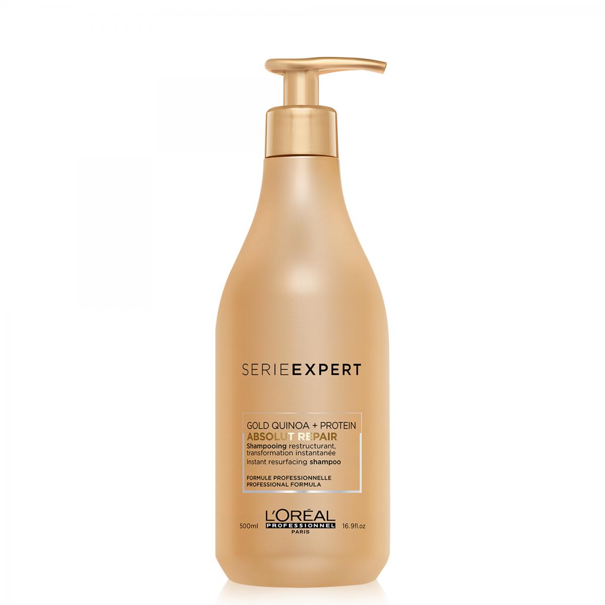 Loreal Absolut Repair Gold Quinoa Shampoo 500ml - Hairsale.se