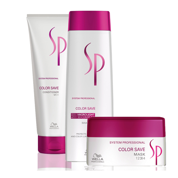 Kp Wella Sp Color Save Shampoo & Conditioner F Color Save Mask P Kpet! - Hairsale.se