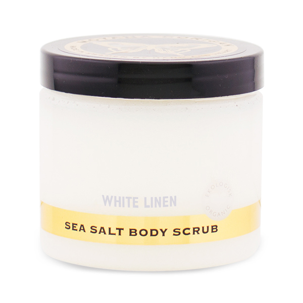 Moyana Corigan Sea Salt Body Scrub - White Linen - Hairsale.se