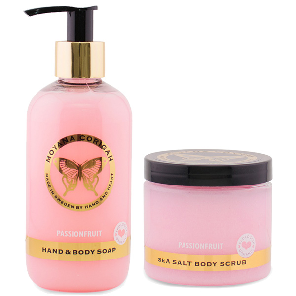 Moyana Corigan Duo Passionfruit Soap & Scrub - Hairsale.se