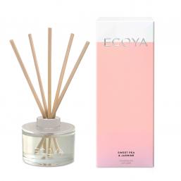 Ecoya Mini Reed Diffuser, Sweet Pea & Jasmine, Doftstickor - Hairsale.se