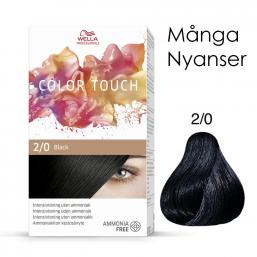 Wella Color Touch intensivtoning 2/0 Black - Hairsale.se