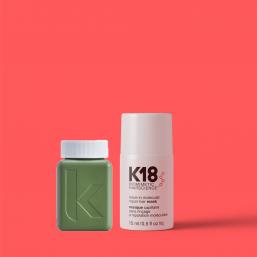 K18 Leave in Mask 15ml + Maxi Wash 40ml - Hairsale.se
