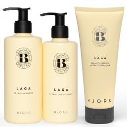 Björk Laga Shampoo + Balsam + Inpackning TRIO - Hairsale.se