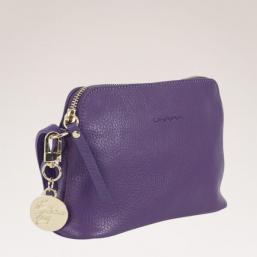 Ulrika Design Leather Handbag, Lila - Hairsale.se