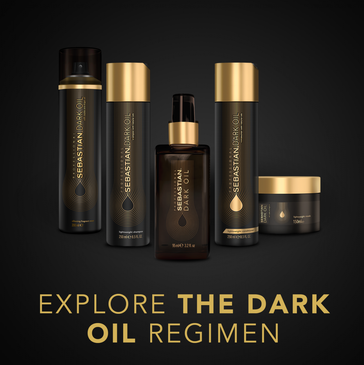 Sebastian Dark Oil Lightweight Shampoo 250 ml - Hairsale.se