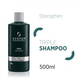 SYSTEM Man Triple Shampoo 500ml - Hairsale.se