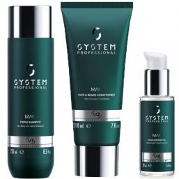 SYSTEM Man Shampoo + Conditioner + Olja TRIO - Hairsale.se