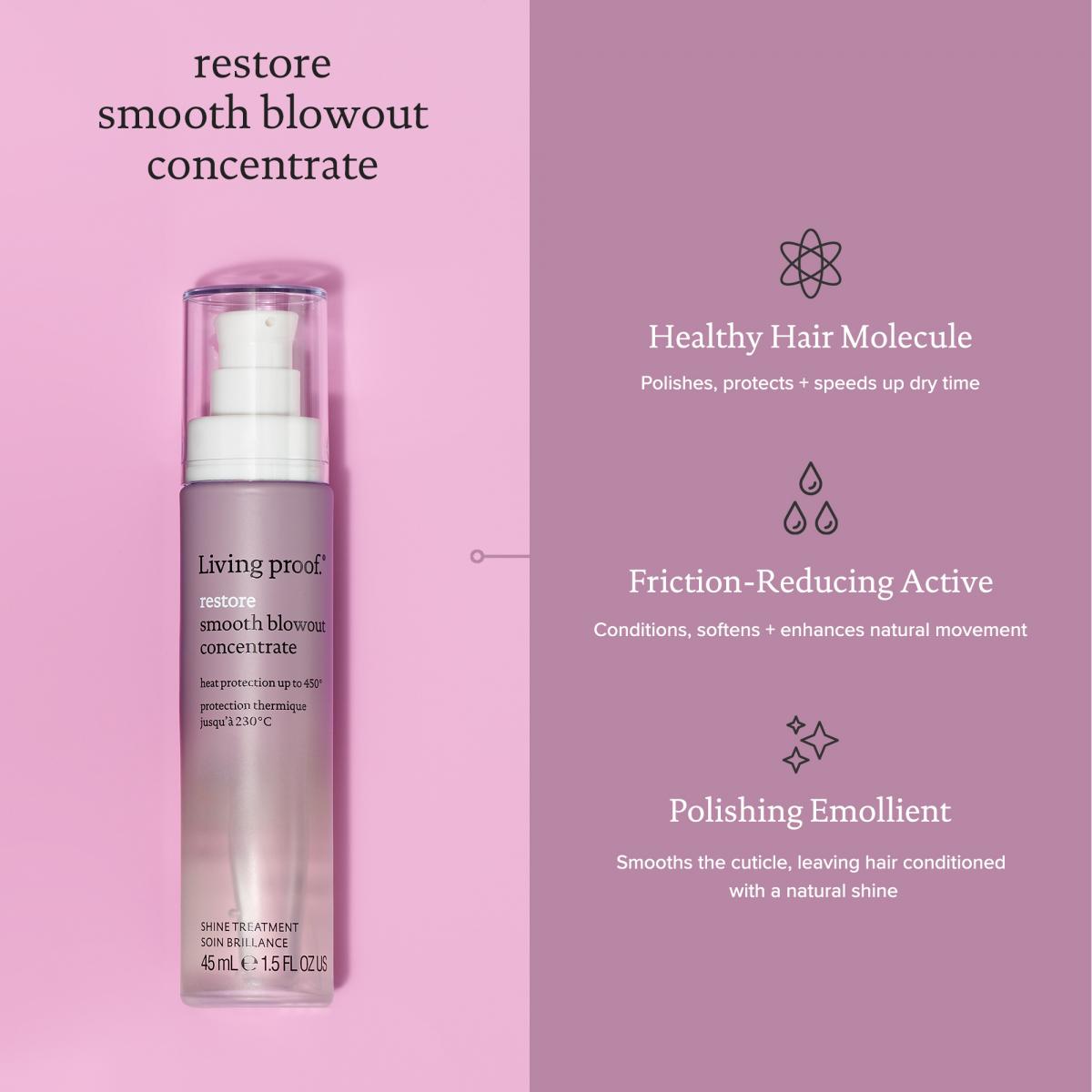 Living Proof Restore Smooth Blowout Concentrate 45ml - Hairsale.se