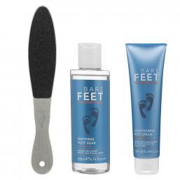 Bare Feet Soothing Foot Soak + Cream + File TRIO - Hairsale.se