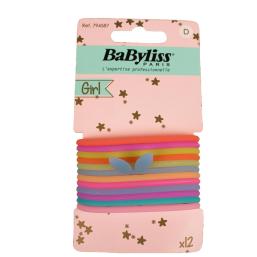 Babyliss Färgglada hårsnoddar i gummi, 12 st - Hairsale.se