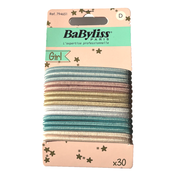 Babyliss snoddar, 30 st, 6 färger - Hairsale.se