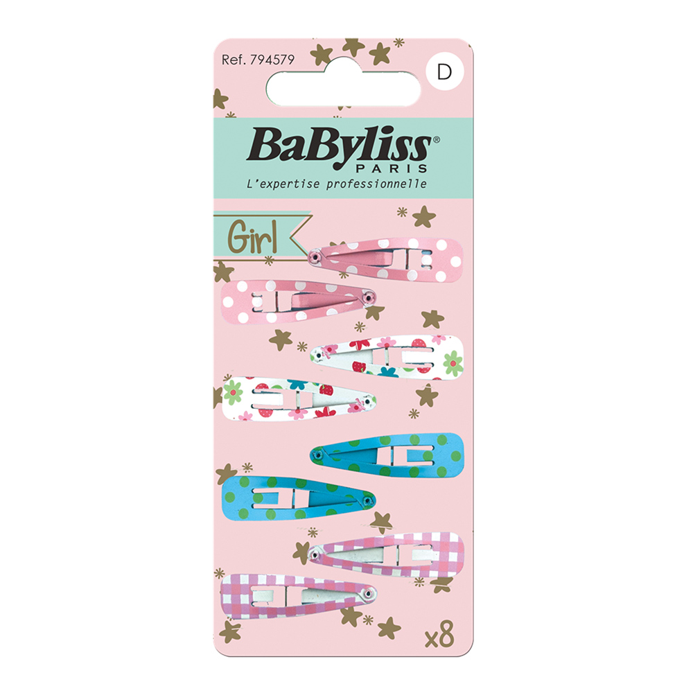 Babyliss Hårklämma, Kids, 8 st