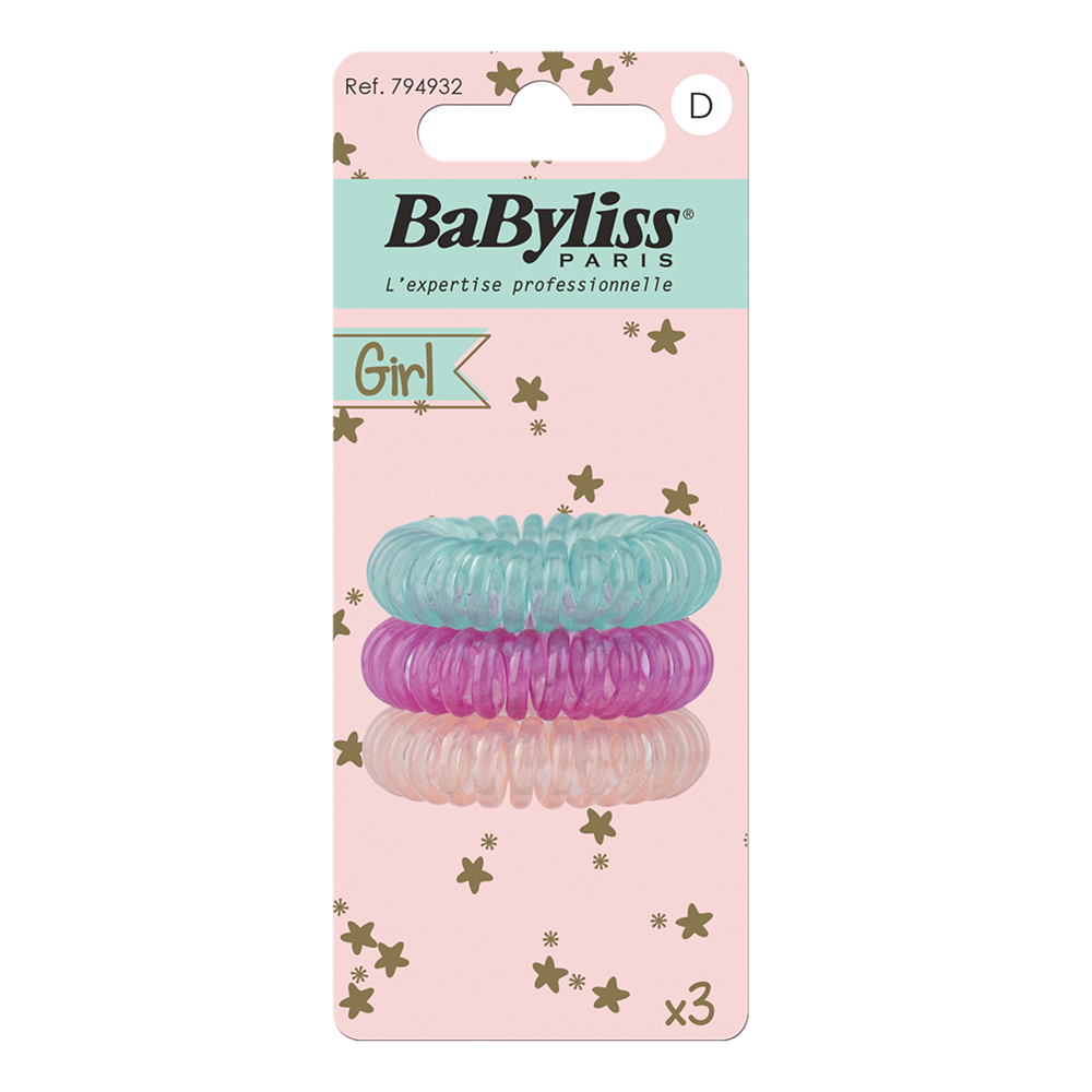 BaByliss Spiralsnodd Kids, 3st - Hairsale.se