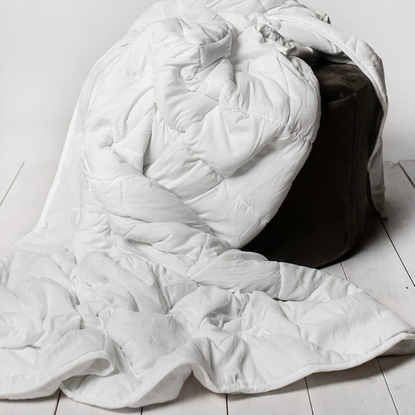 Tyngdtäcke CURA Pearl Basic White 8 kg - Hairsale.se