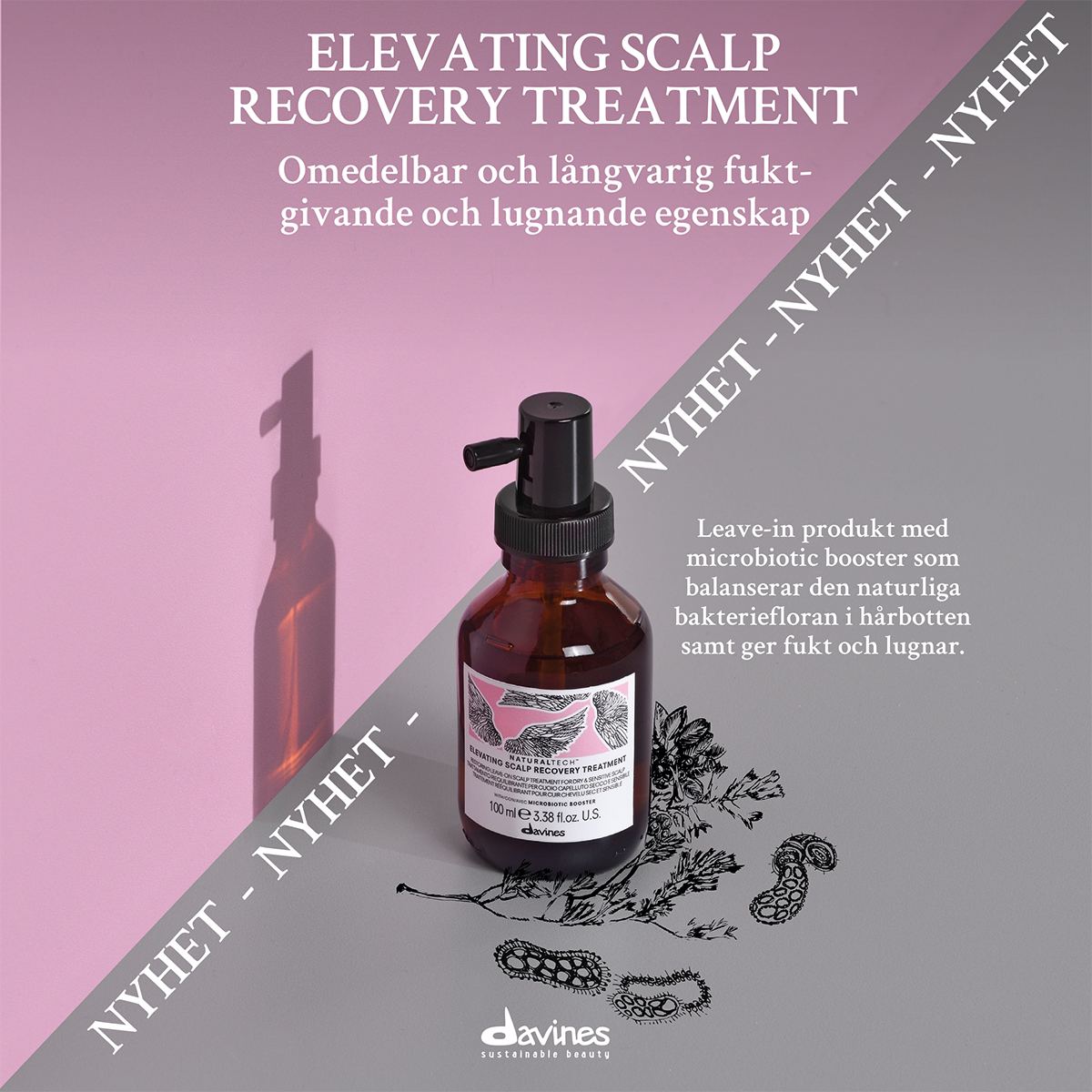 Davines Naturaltech Elevating Scalp Recovery Treatment 100 ml - Hairsale.se