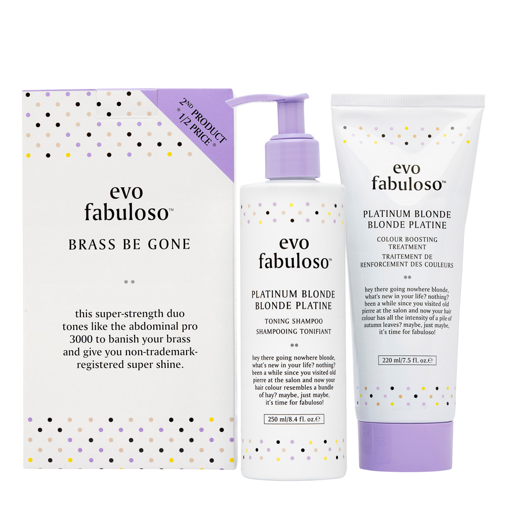 Evo Fabuloso Platinum Blonde - Brass Be Gone - BOX - Hairsale.se