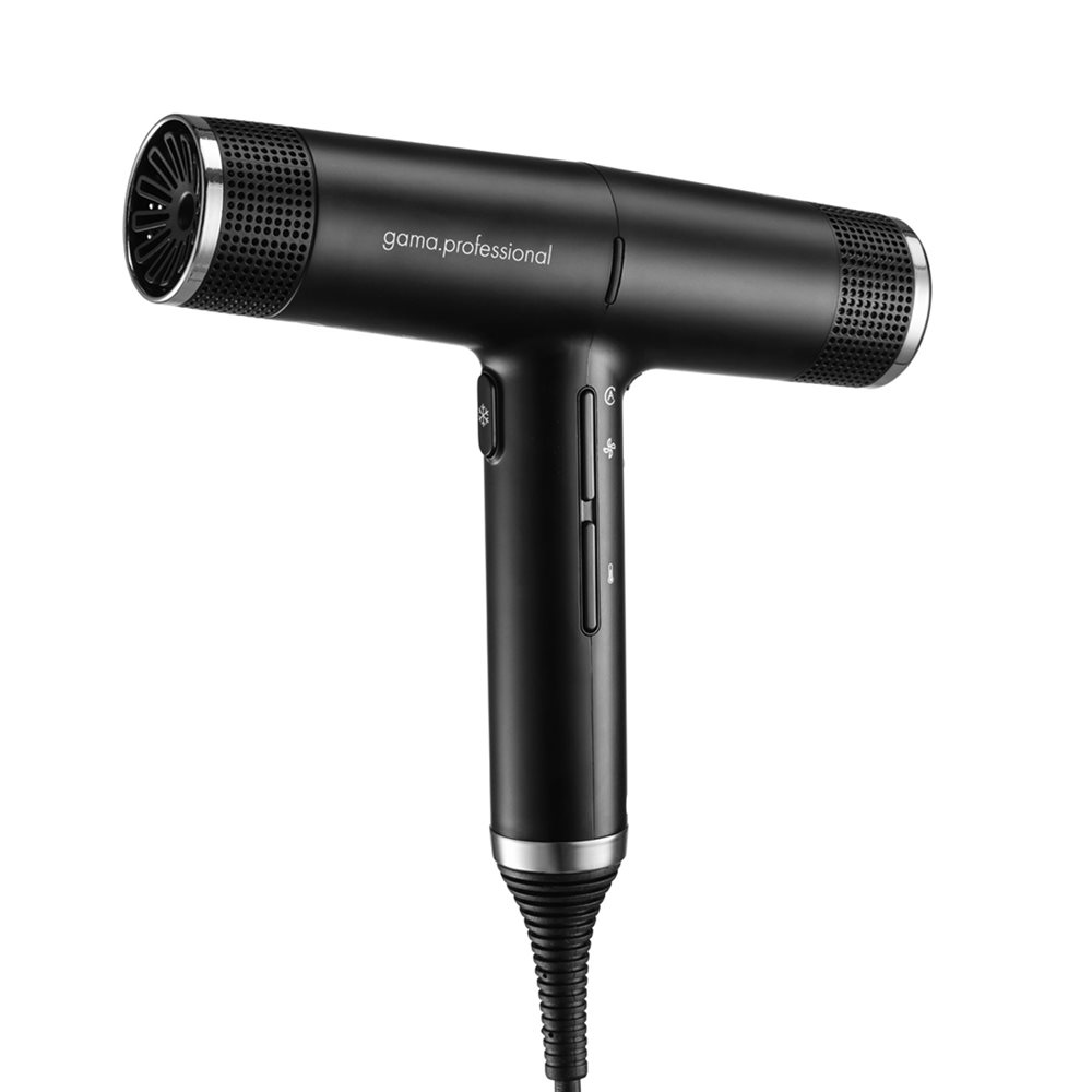 GA.MA Professional IQ Hairdryer Svart