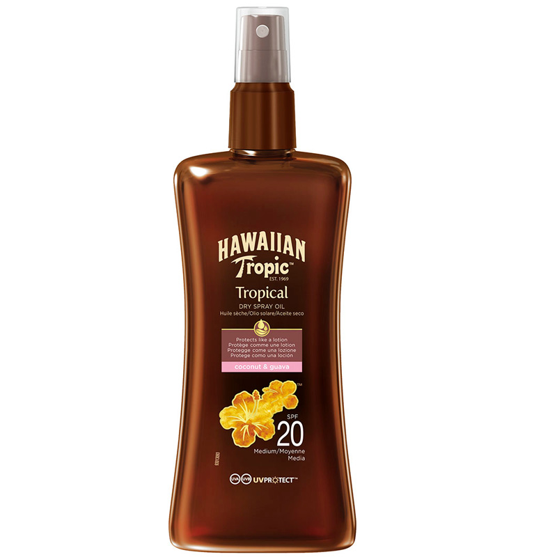 Hawaiian Tropic Dry Spray Oil SPF 20, 200ml - Hairsale.se