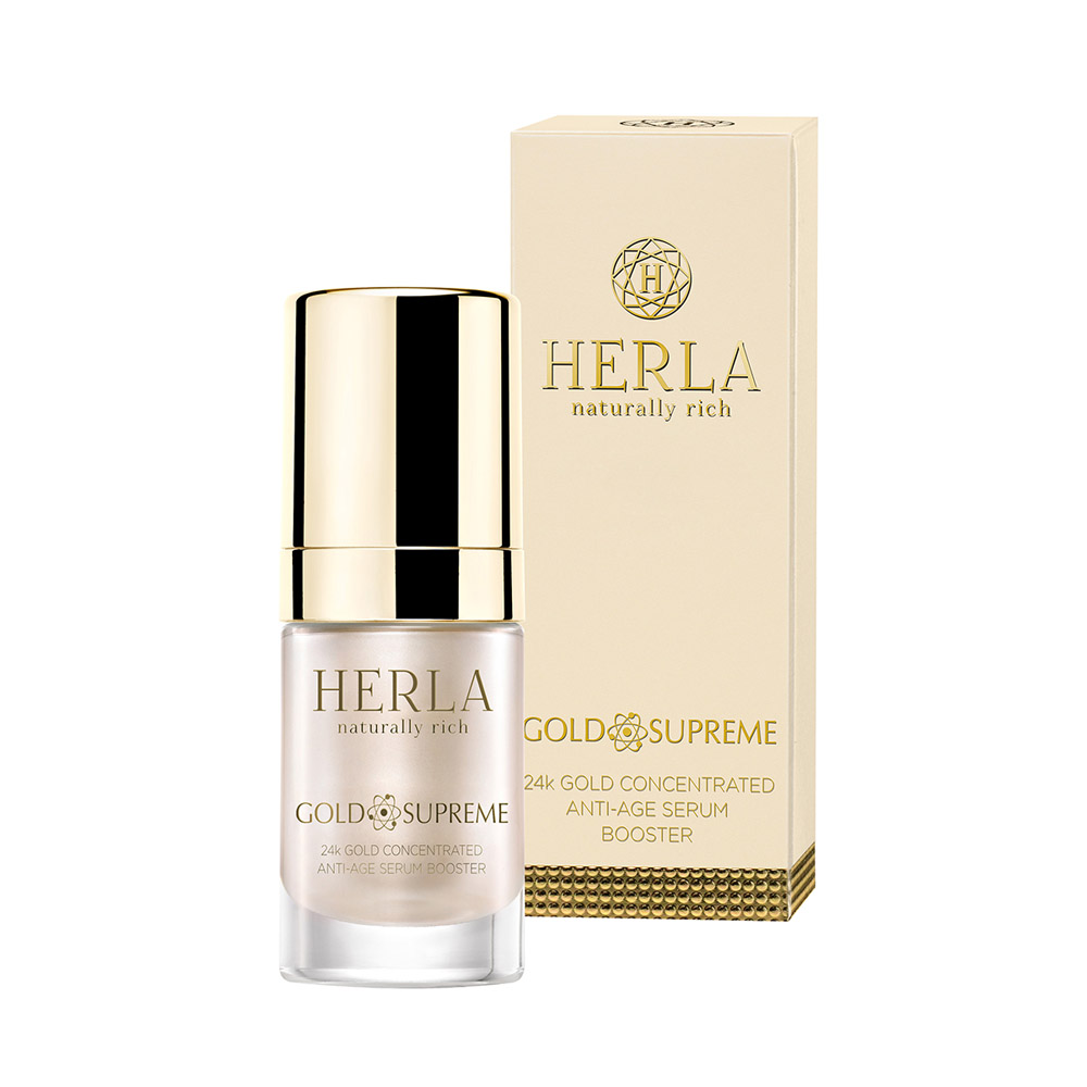 Herla 24k Gold concentrated anti-age serum booster, 15ml - Hairsale.se