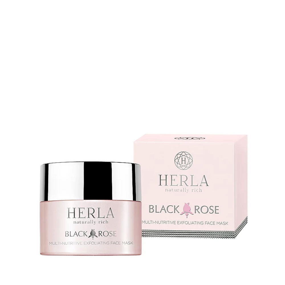 Herla Black Rose multi-nutritive face exfoliating mask, 50ml - Hairsale.se
