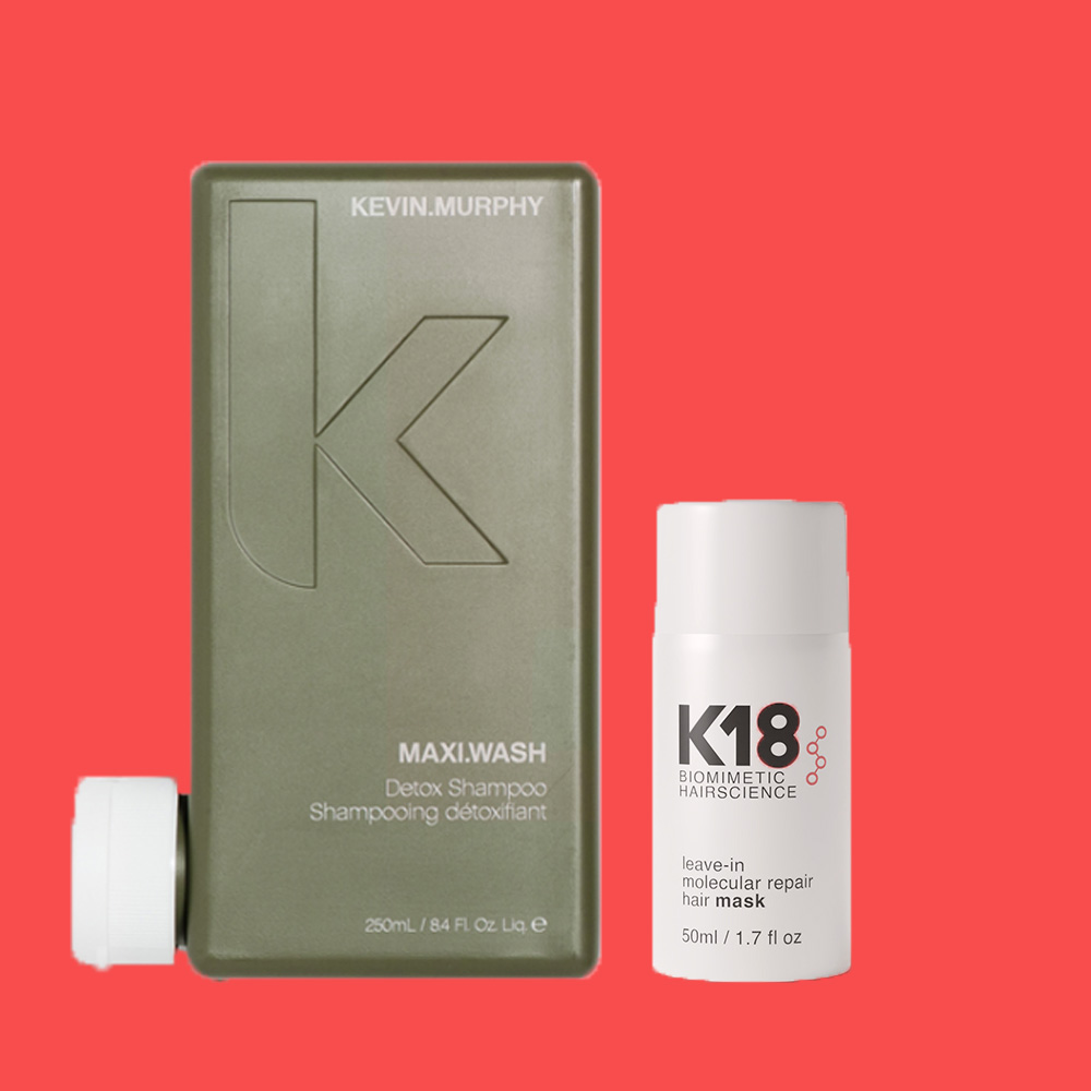 K18 Leave in Mask 50ml + Maxi Wash 250ml - Hairsale.se