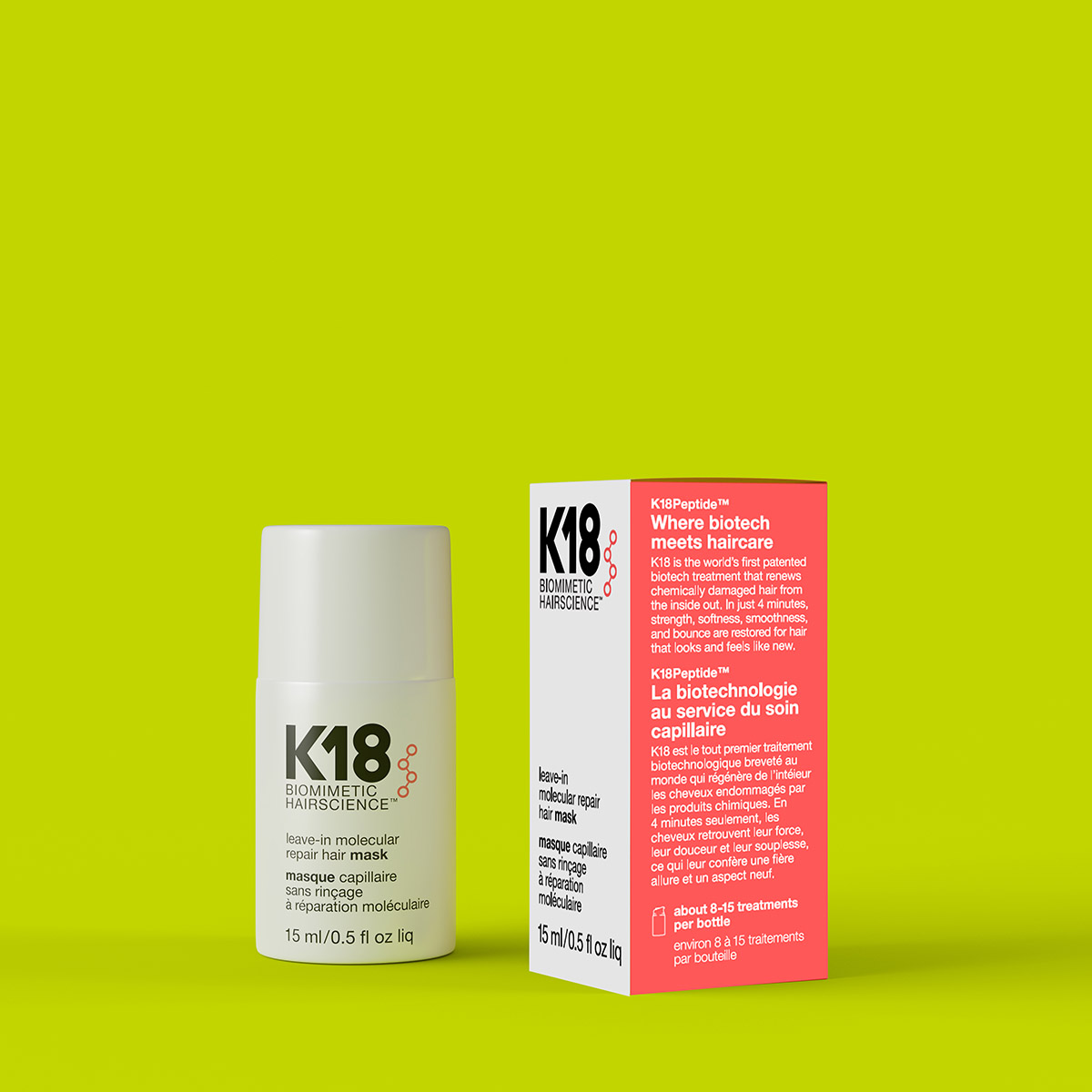 K18 Leave-in Molecular Repair Hair MASK 15ml - Hairsale.se