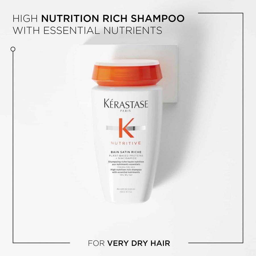 Kerastase Nutritive Bain Satin Riche, 250ml - fr mycket torrt hr - Hairsale.se