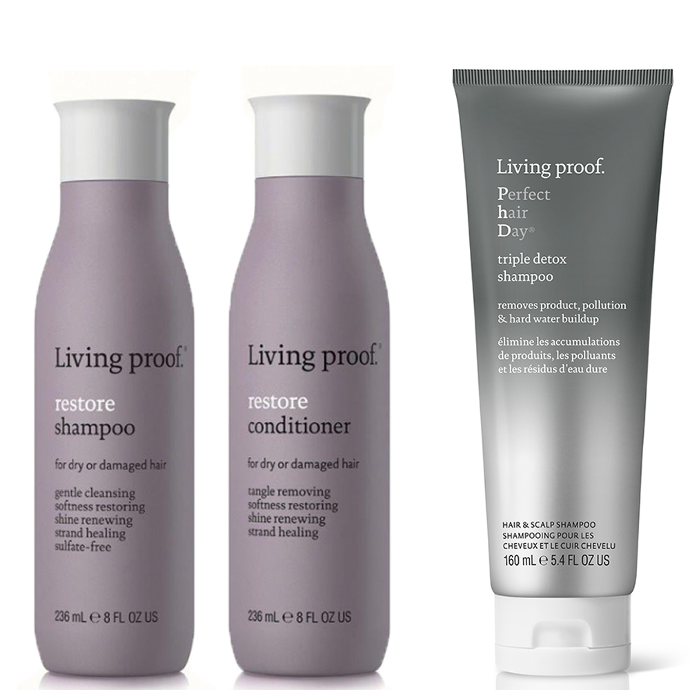 Living Proof Restore DUO + Triple Detox p kpet - Hairsale.se