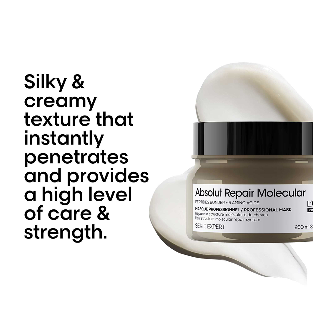 Loreal Absolut Repair Molecular Rinse-Off Mask, 250ml - Hairsale.se
