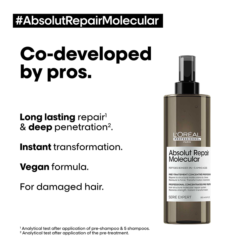Loreal Absolut Repair Molecular Pre-Treatment, 190ml - Hairsale.se