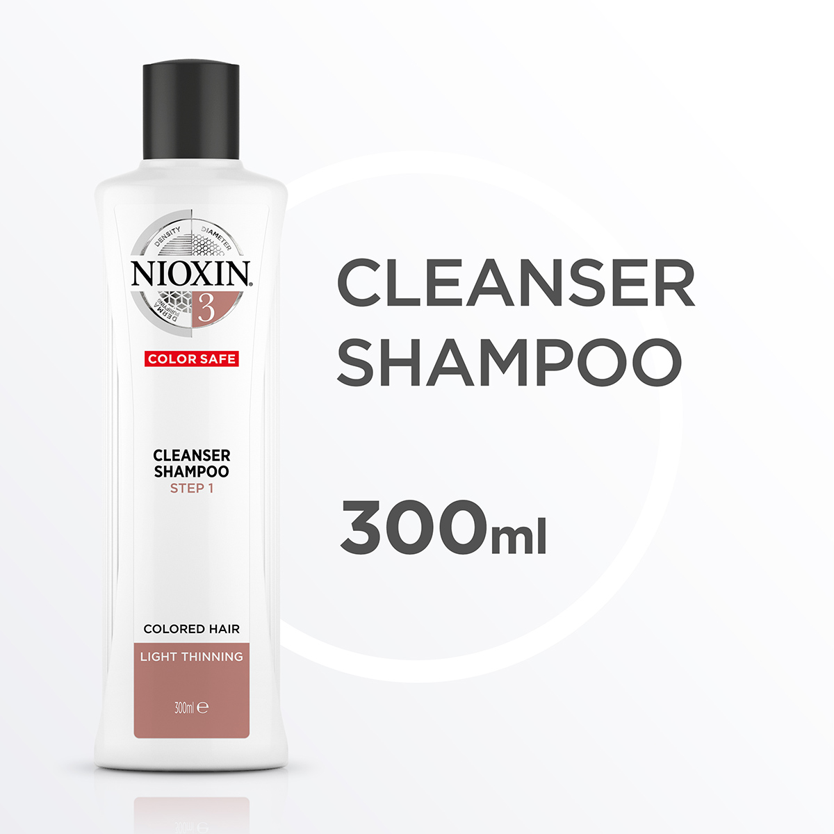 Nioxin System 3 Cleanser Shampoo 300ml - Hairsale.se