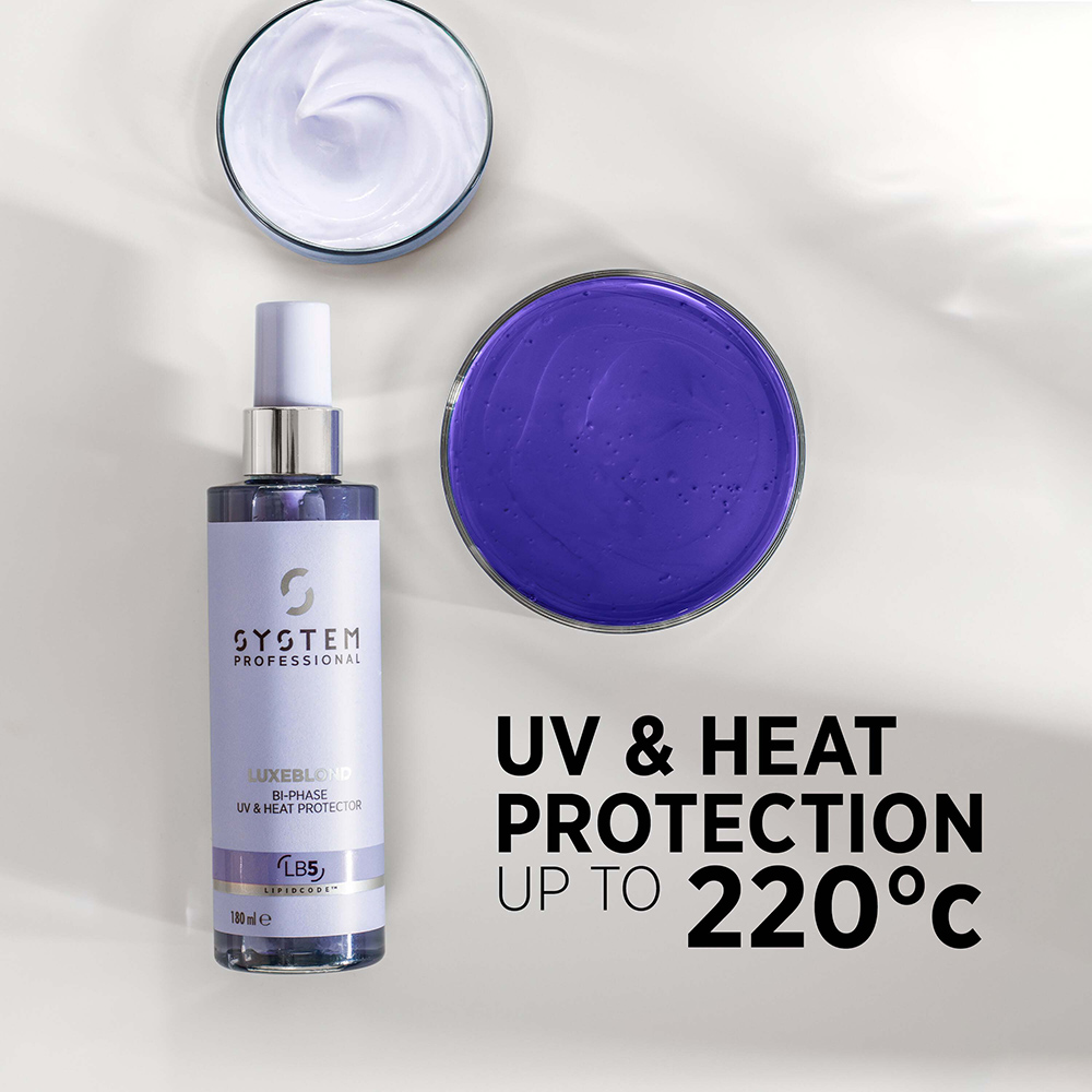 System Professional LuxeBlond Bi-Phase UV o Heat Protector, 180ml - Hairsale.se