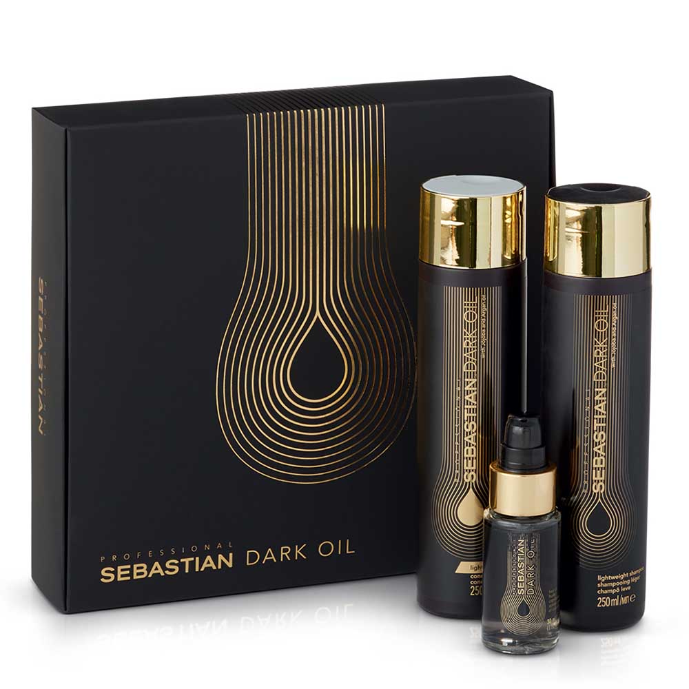 Sebastian Box Dark Oil Shampoo + Conditioner + Oil - Hairsale.se