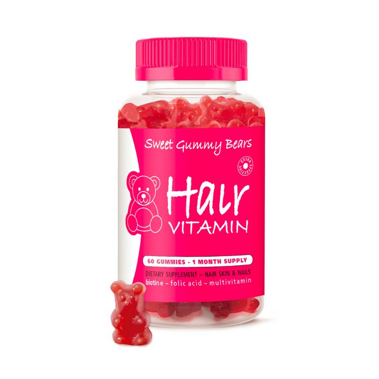 Sweet Gummy Bears Hair Vitamins 60st - Hairsale.se