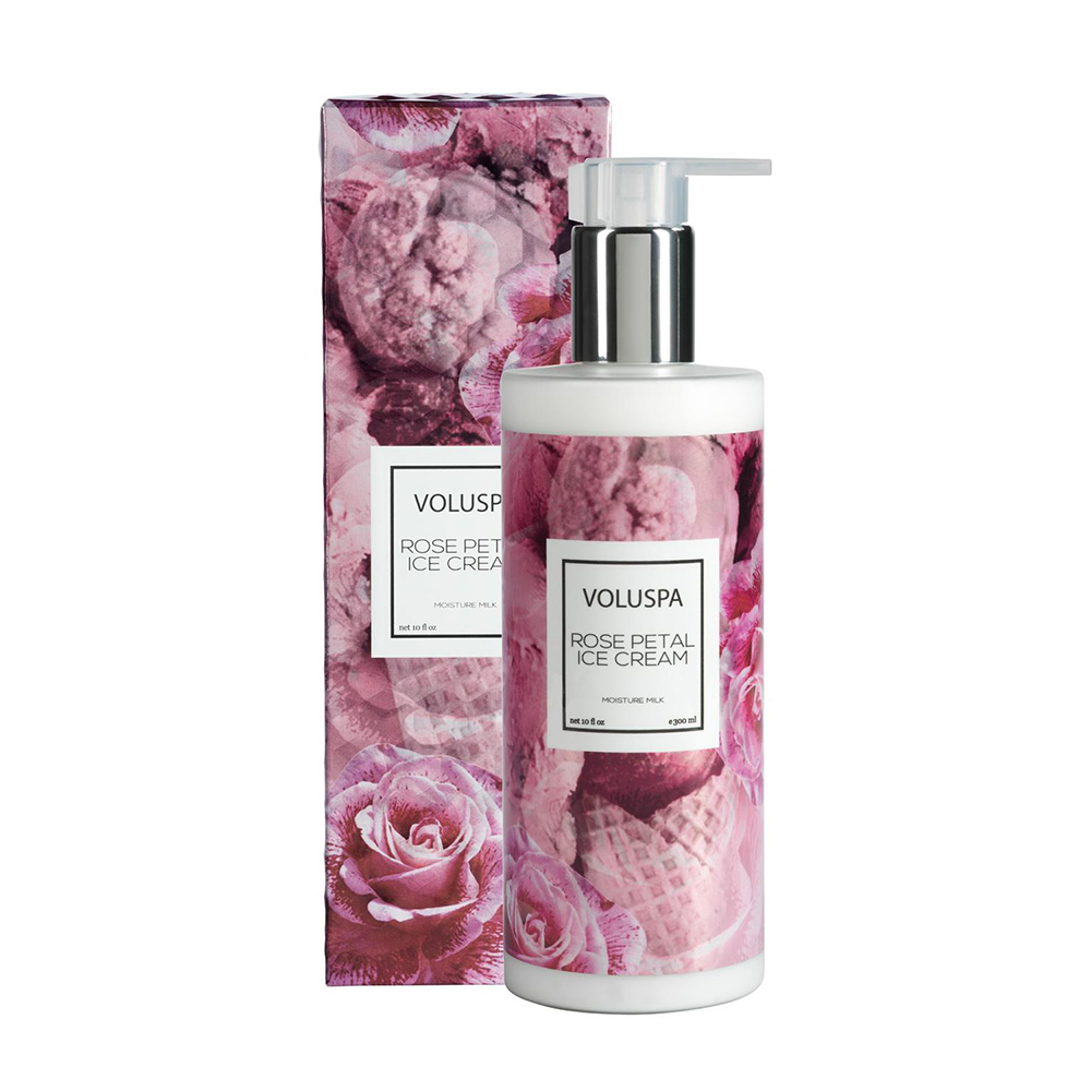 Voluspa Rose Petal Ice Cream Moisture Milk, 300ml - Hairsale.se