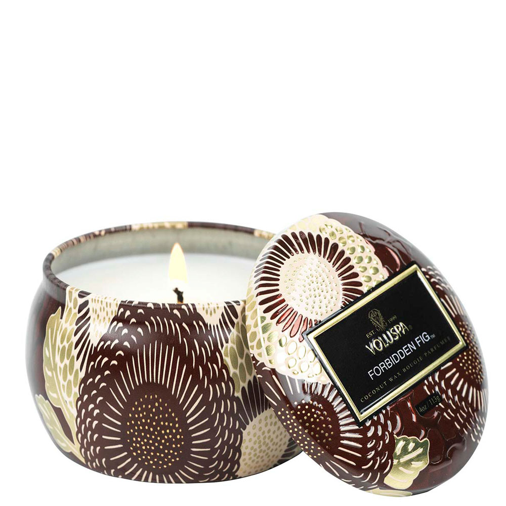 Voluspa Forbidden Fig, Mini Tin Candle 25h