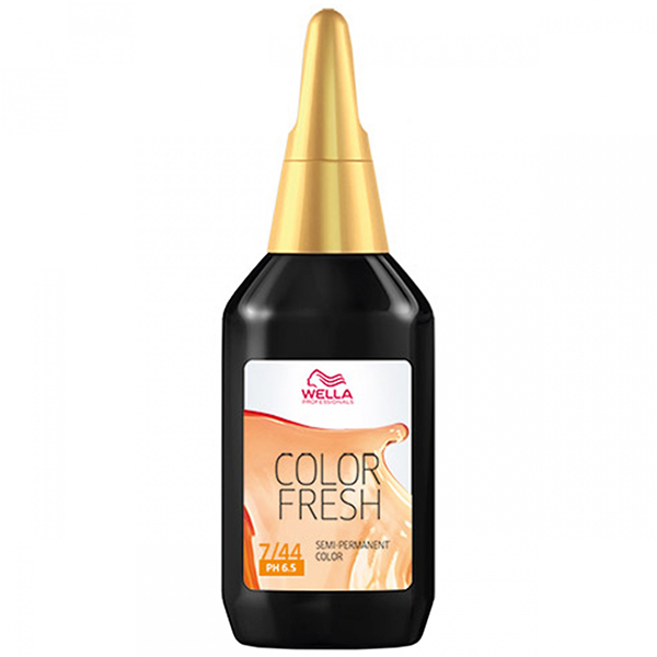 Wella Color Fresh pH 6.5 7/44 Medium Blonde Red Intensive - Hairsale.se
