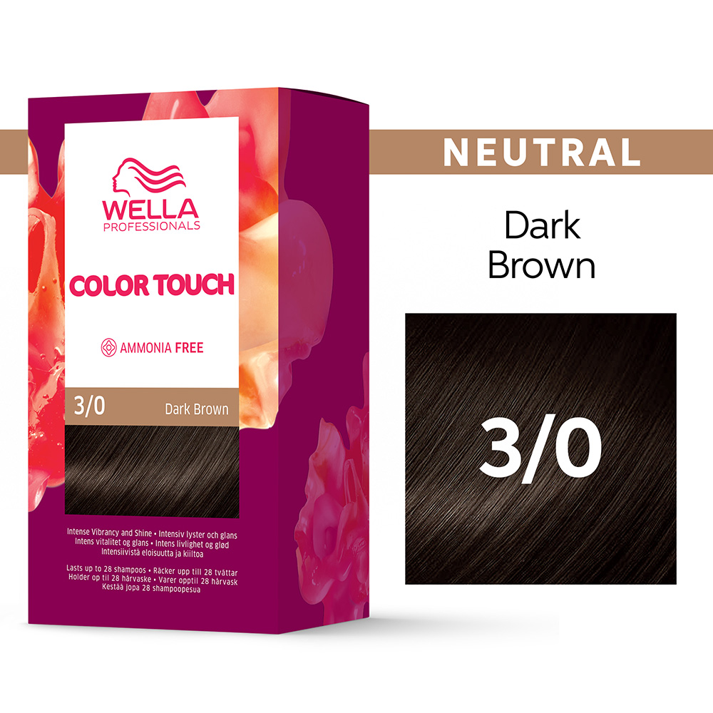 Wella Color Touch intensivtoning 3/0 Mörkbrun - Hairsale.se
