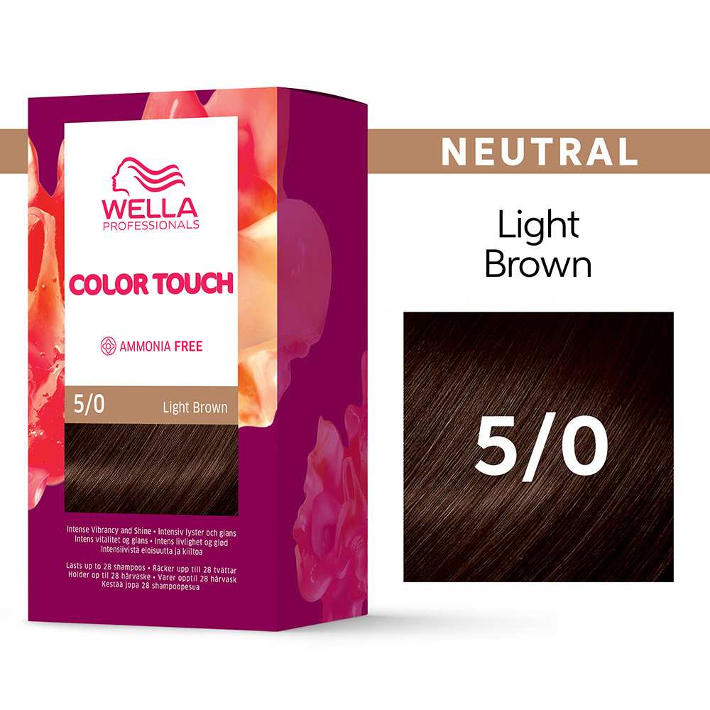 Wella Color Touch intensivtoning 5/0 Light Brown - Hairsale.se