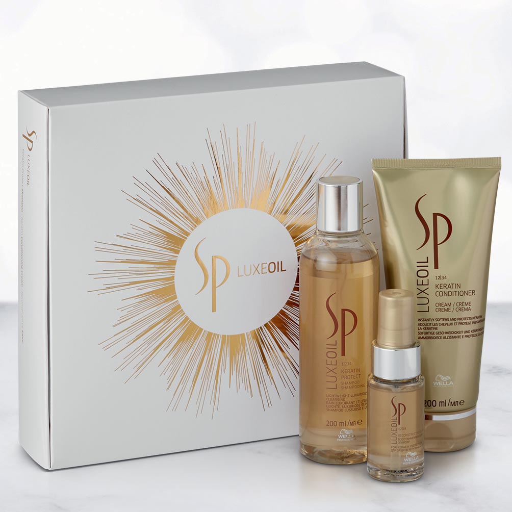 SP Luxe Oil Box - Shampoo + Conditioner + Oil - Hairsale.se