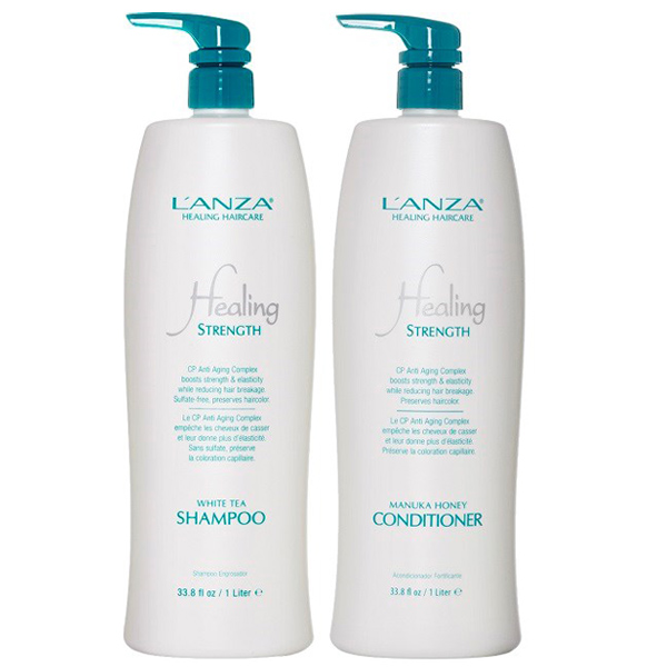 Lanza Strength White Tea Schampo+Conditioner Duo 1000 ml - Hairsale.se