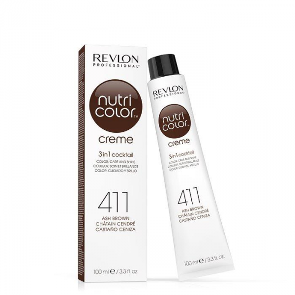 Revlon Nutri Color Creme 411 Ash Brown 100ml - Hairsale.se