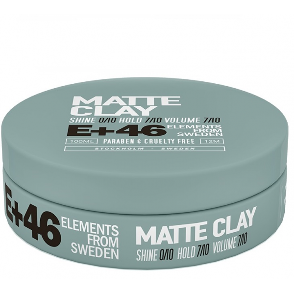 E+46 MATTE CLAY 100ml - Hairsale.se