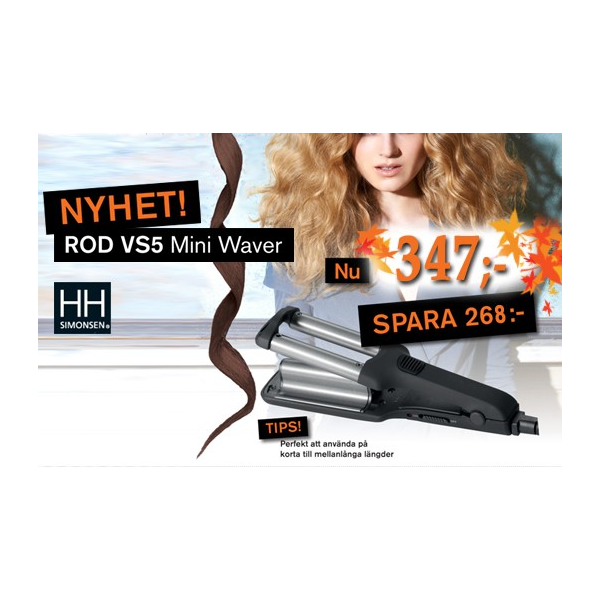 HH Simonsen Rod VS5 Mini Waver - Hairsale.se