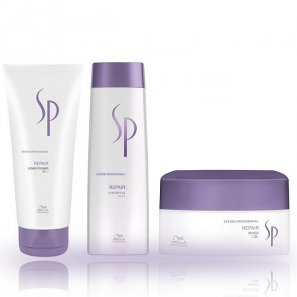 Kp Wella Sp Repair Shampoo & Conditioner F Repair Mask P Kpet! - Hairsale.se