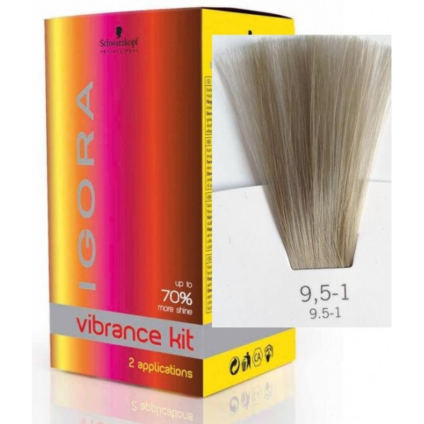 Schwarzkopf Igora Vibrance 9,5-1 Platin Blonde Cendre - Hairsale.se